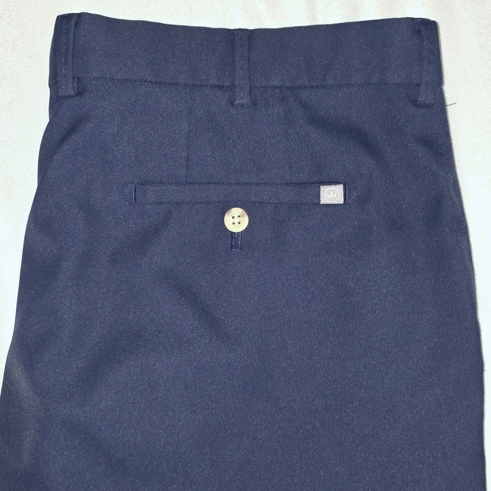 Peter Millar Crown Sport Mens Navy Blue Performance Golf Pants Size 38X31 Read